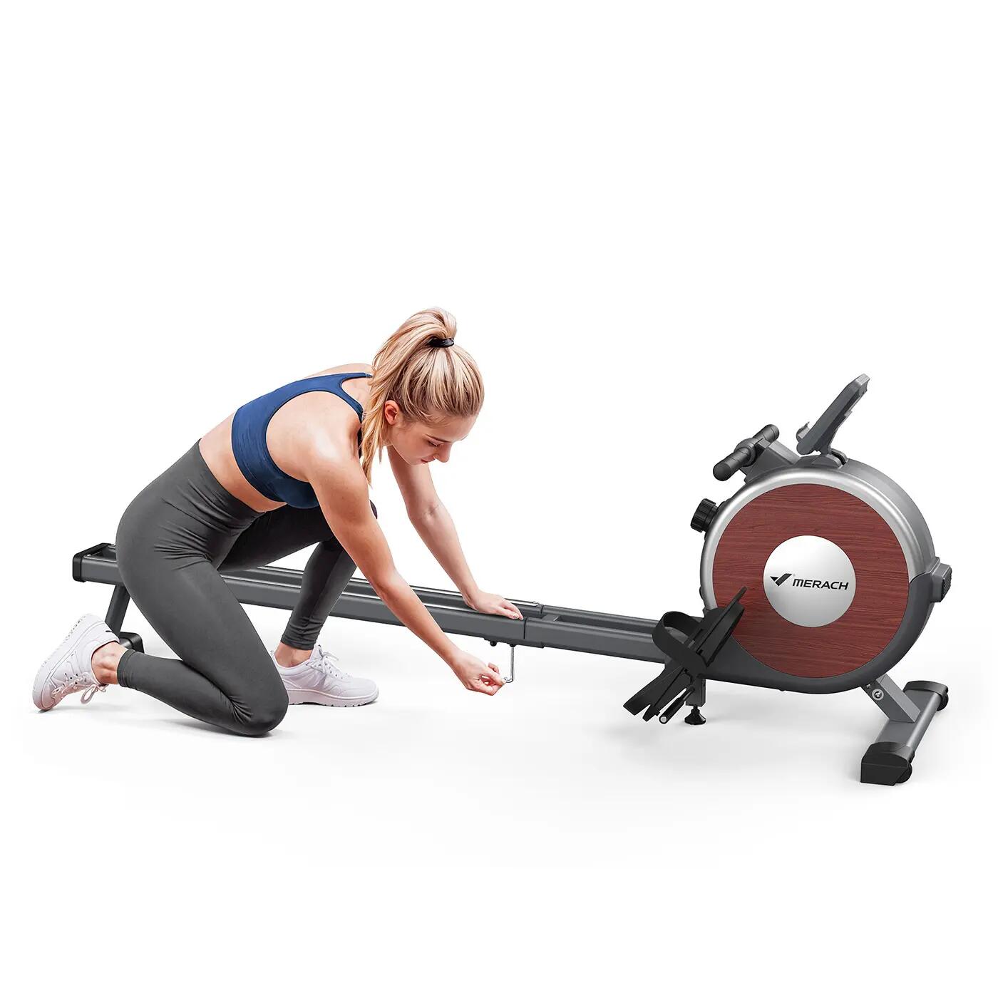 Rameur - fitness - magnétique, silencieux - modèle z254_na - noir 2/11