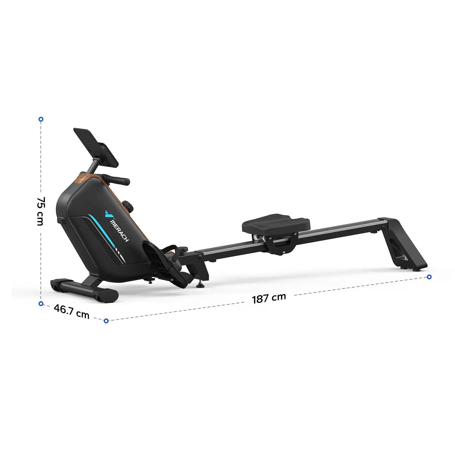 Rameur magnétique Pliable – R15B2 MERACH – 16 niveaux  – volant d’inertie 5.5kg 2/10