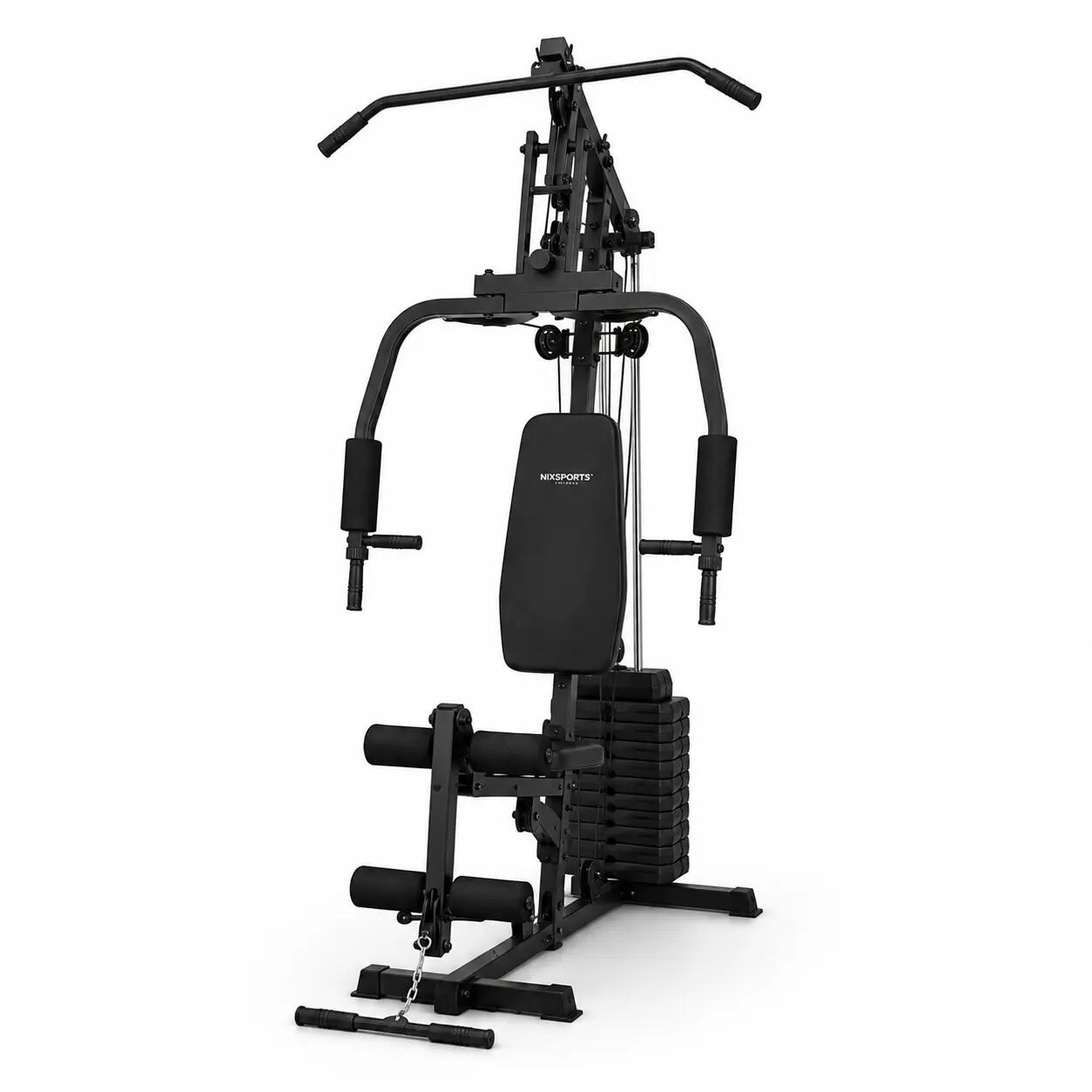 Multi-stazione per Muscolazione con Pulegge e Panca Ergonomica 1/7
