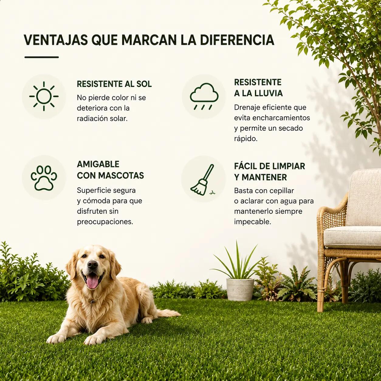 Lorvik Premium Rotolo di Prato Sintetico 20 mm — 1×10 m (10 m²) per giardino e 7/7