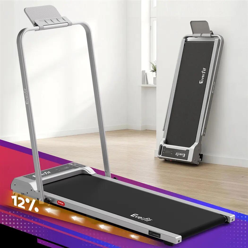 Everfit 3 in 1 Walking Pad Treadmill 12% Incline Foldable Under Desk Treadmills