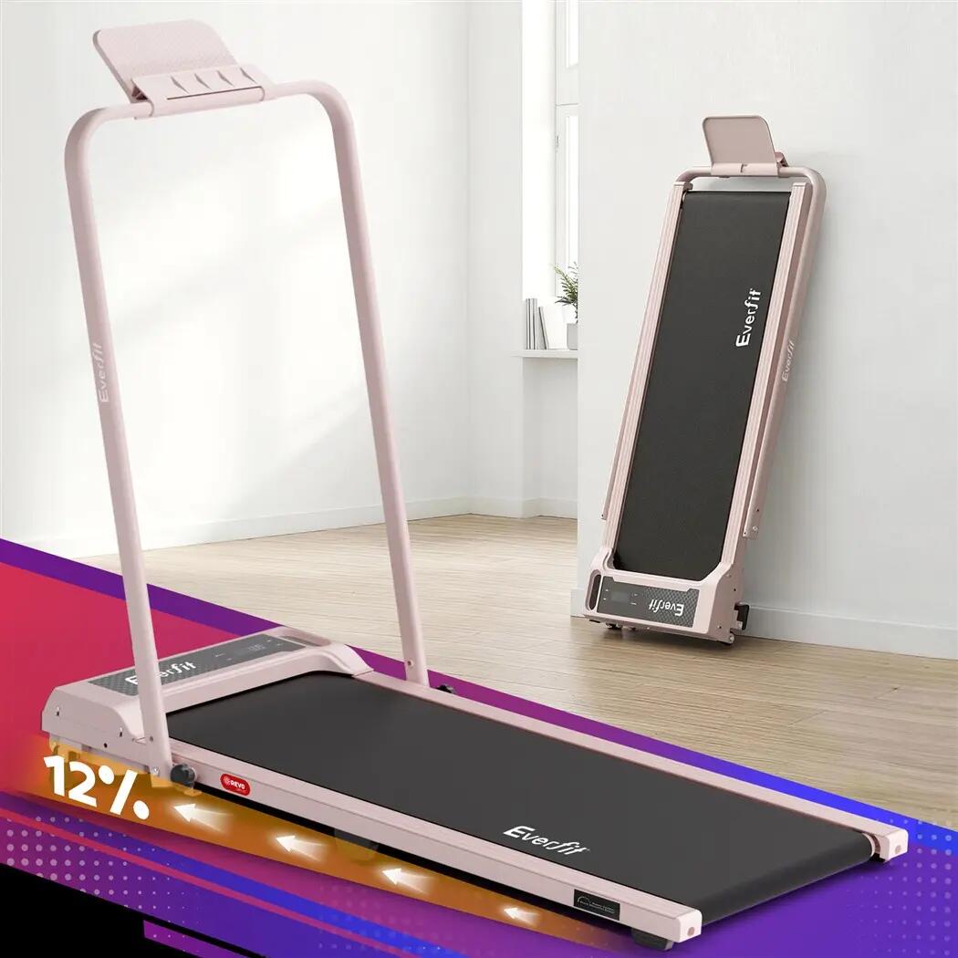 Everfit 3 in 1 Walking Pad Treadmill 12% Incline Foldable Under Desk Treadmills