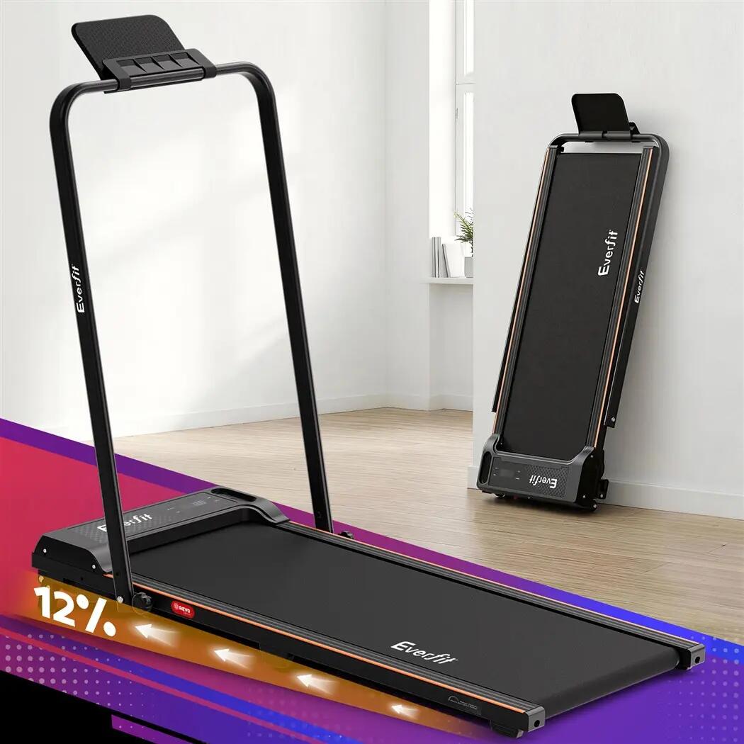 Everfit 3 in 1 Walking Pad Treadmill 12% Incline Foldable Under Desk Treadmills