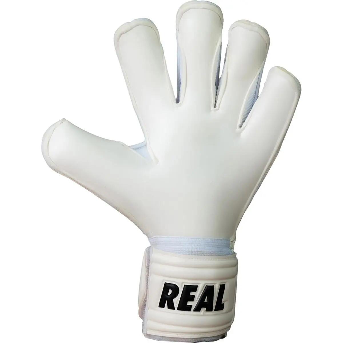 Keepershandschoenen - Voetbal - Real Classico Pro - Hybride vingers - Zwart/wit 3/4