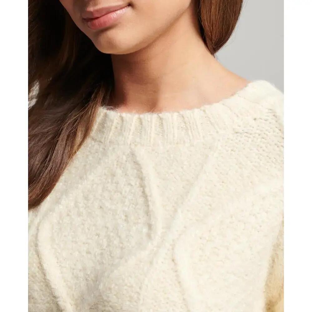 Pull Blanc Femme Superdry Chunky 5/6
