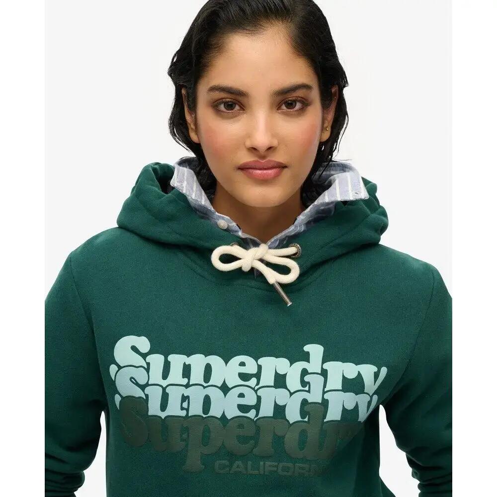 Dames Hoodie Superdry Stacked 5/6