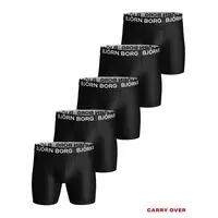 Multi-Sport Heren Sports 5-Pack Microfiber Boxers Zwart 4/4