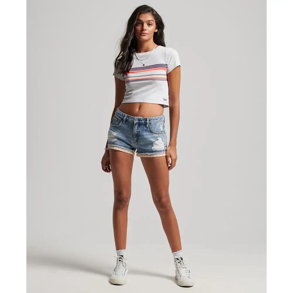 T-shirt court rayé femme Superdry Vintage 2/4