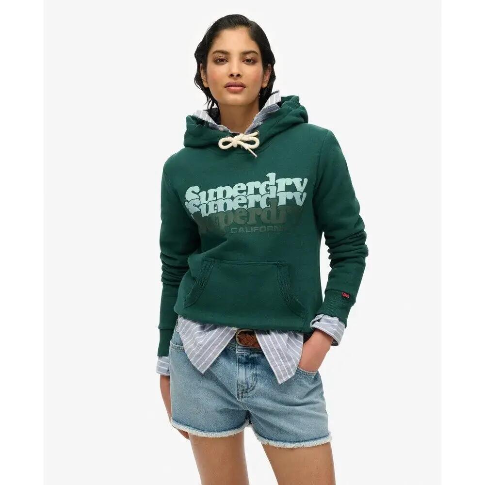 Dames Hoodie Superdry Stacked 2/6