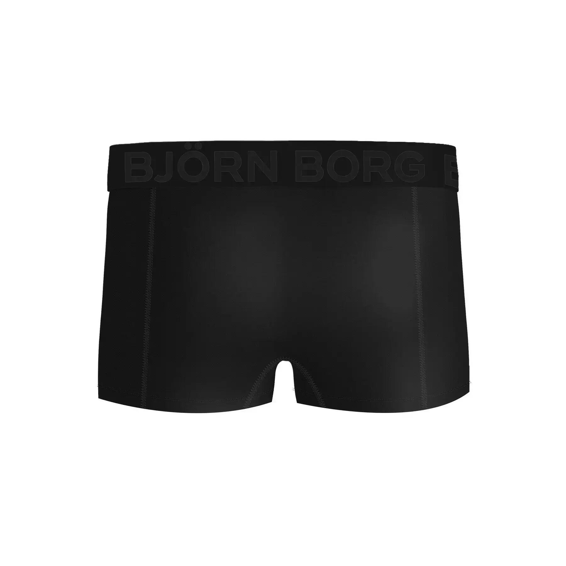 Multi-Sport Heren Sports Mesh 2-Pack Microfiber Boxer Trunks Zwart 3/5