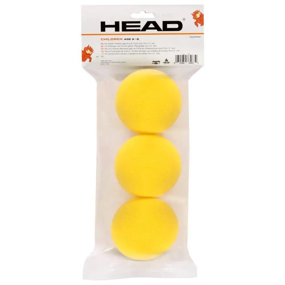 Karton van 16 sets van 3 schuim tennisballen Head T.I.P. 2/2