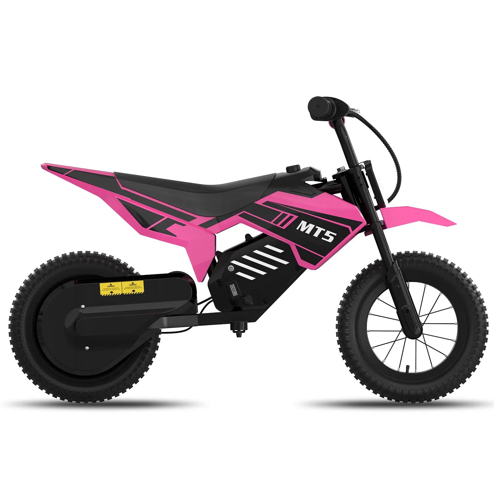 Moto électrique enfant MT5 12", moteur 150W, batterie lithium, 2 vitesses 3/7
