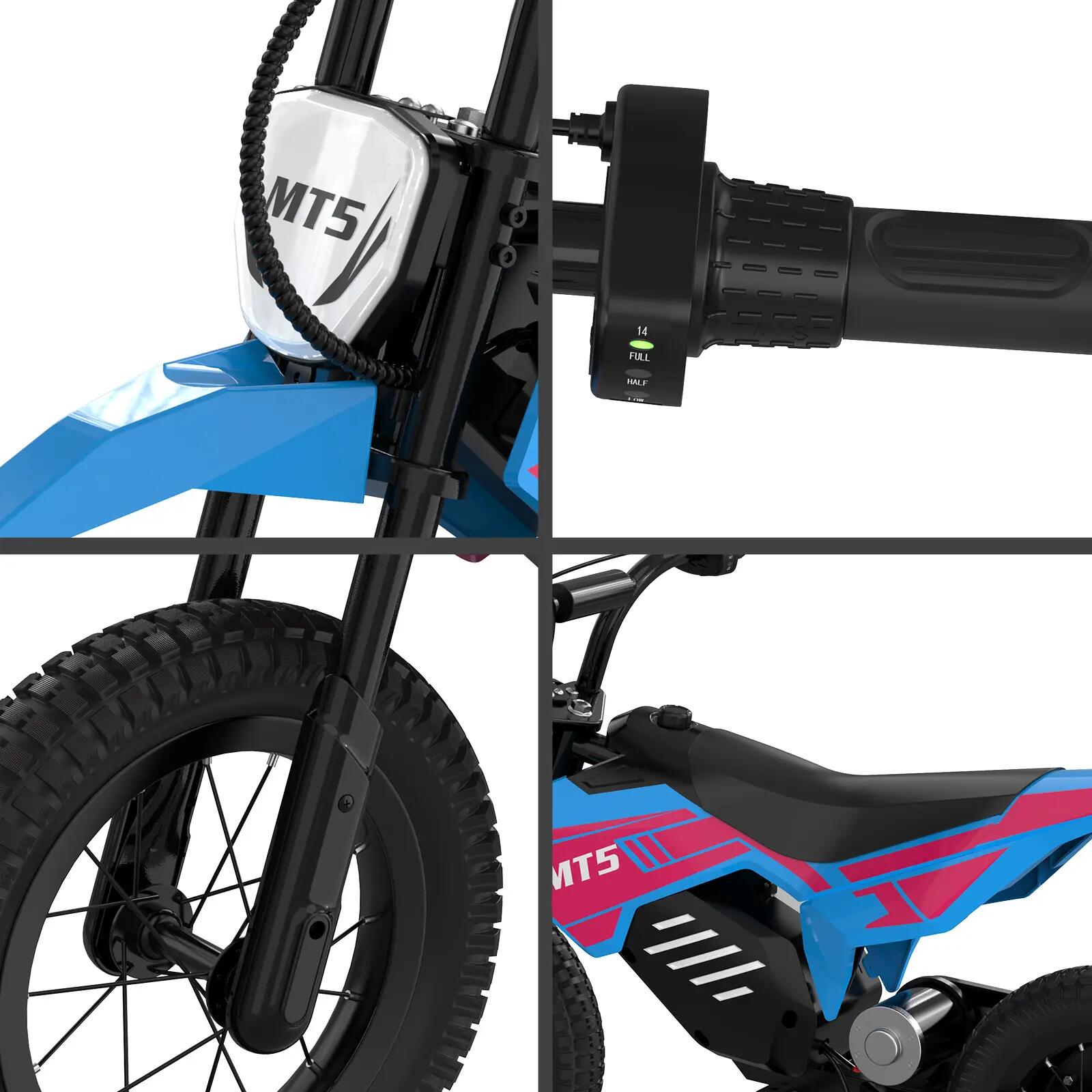 Moto elétrica infantil MT5 12", motor 150W, bateria lítio, 2 velocidades 5/7