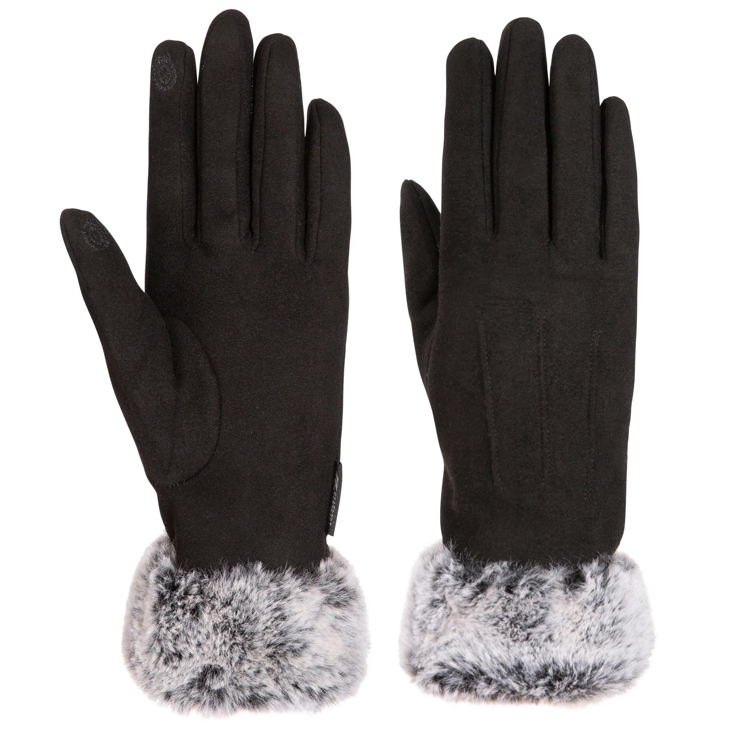 Womens Conductive Index Finger & Thumb Knitted Moleskin Gloves - Betsy 1/5