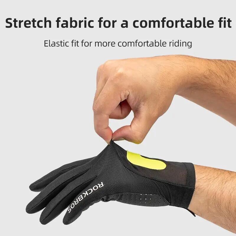 ROCKBROS Fahrradhandschuhe Winddicht Touchscreen 6/8