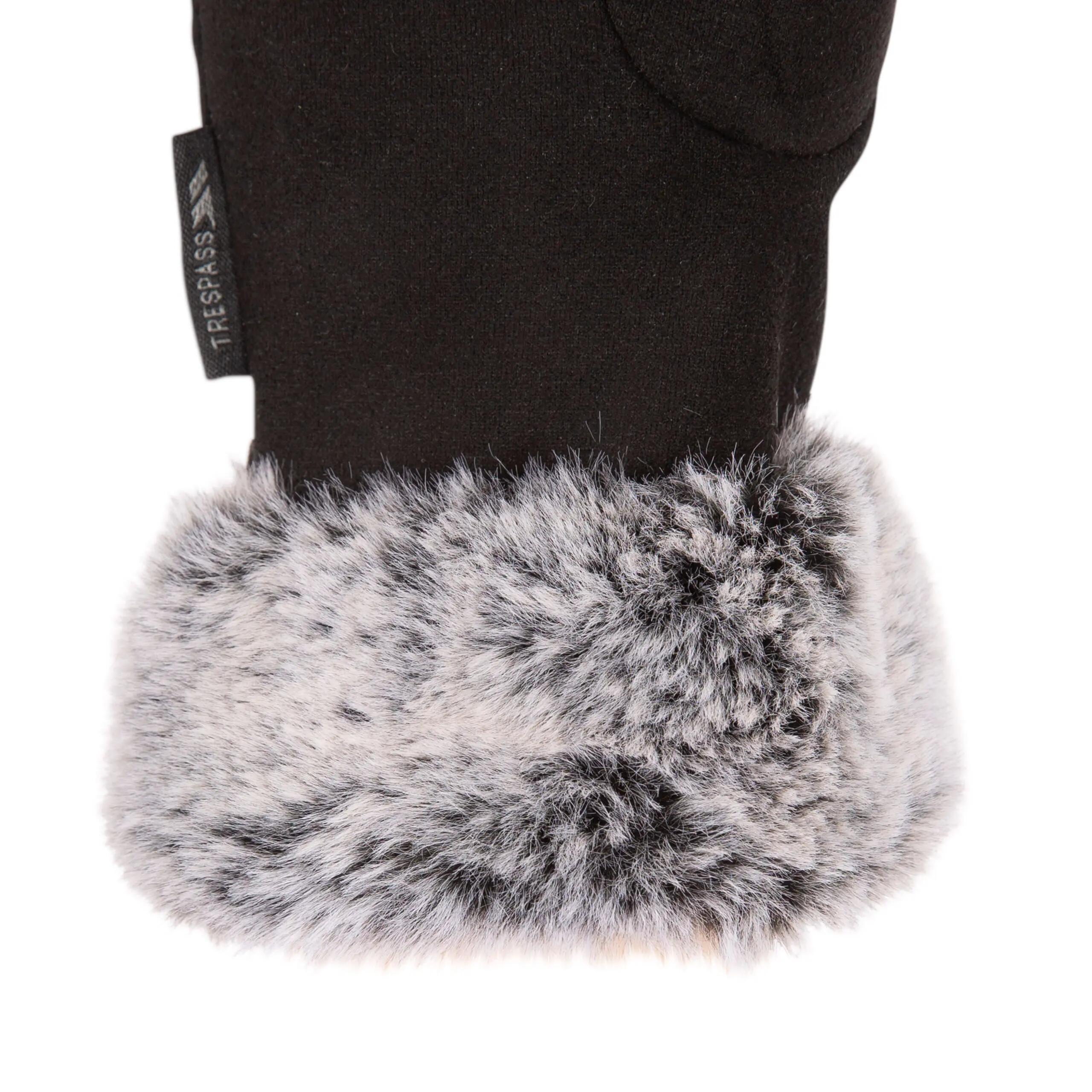 Womens Conductive Index Finger & Thumb Knitted Moleskin Gloves - Betsy 3/5