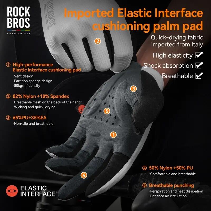 ROCKBROS Road to Sky Lange Handschuhe Vollfinger 4/8