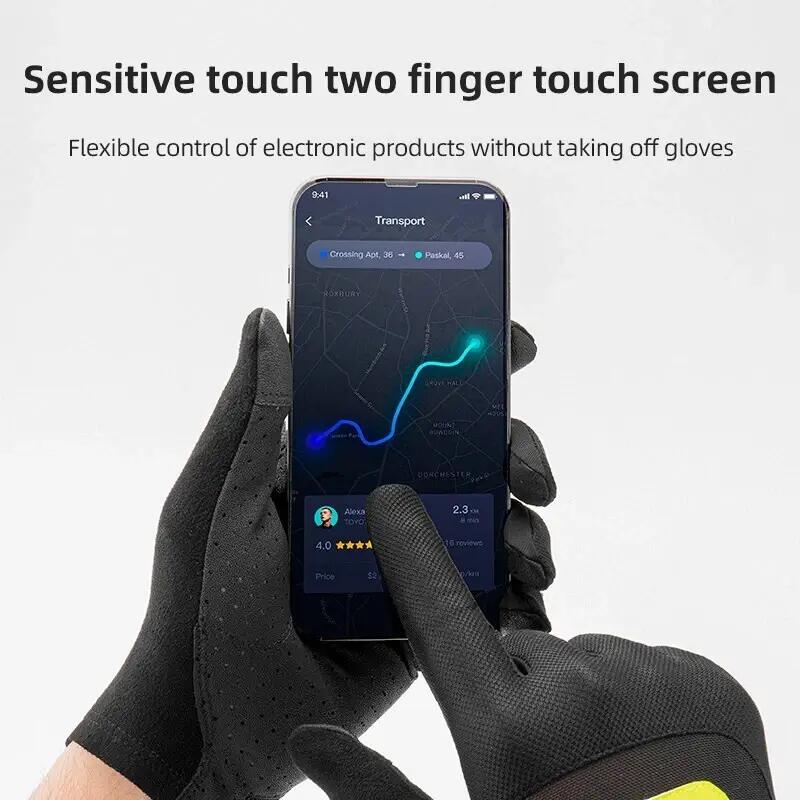 ROCKBROS Fahrradhandschuhe Winddicht Touchscreen 5/8