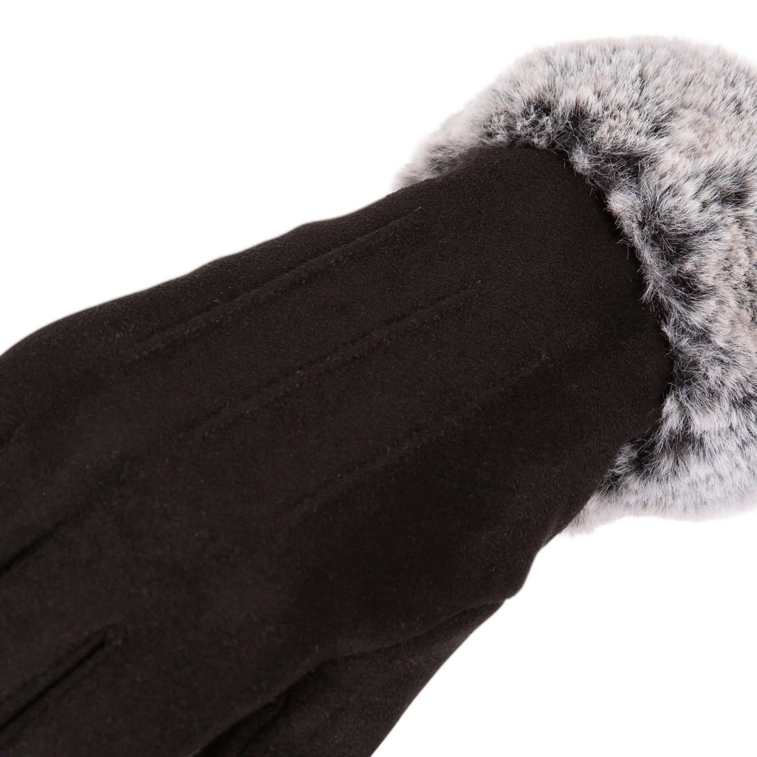 Womens Conductive Index Finger & Thumb Knitted Moleskin Gloves - Betsy 2/5
