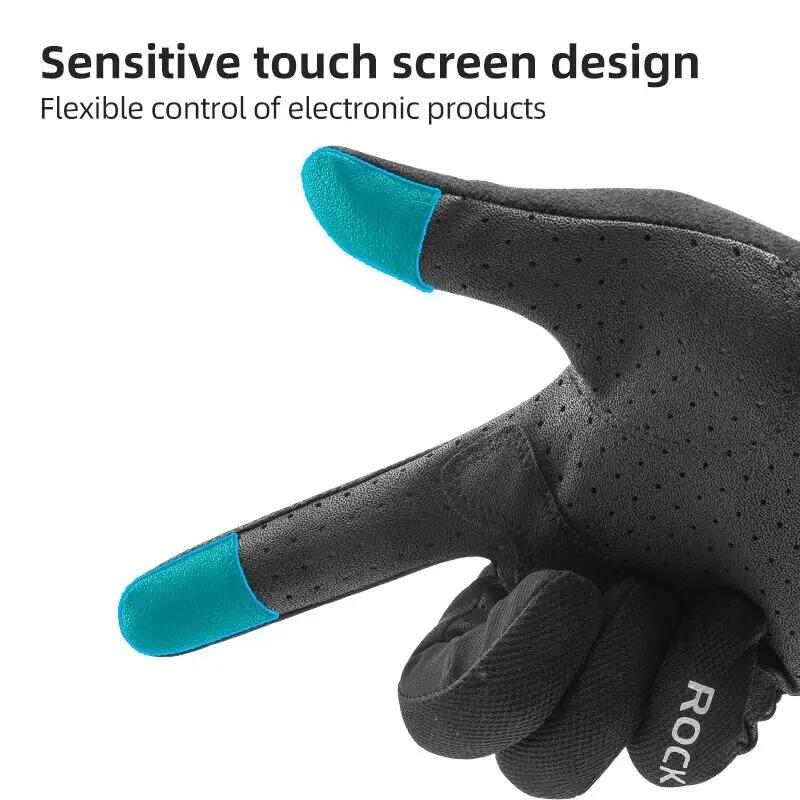 ROCKBROS Fahrradhandschuhe Winddicht Touchscreen 2/8