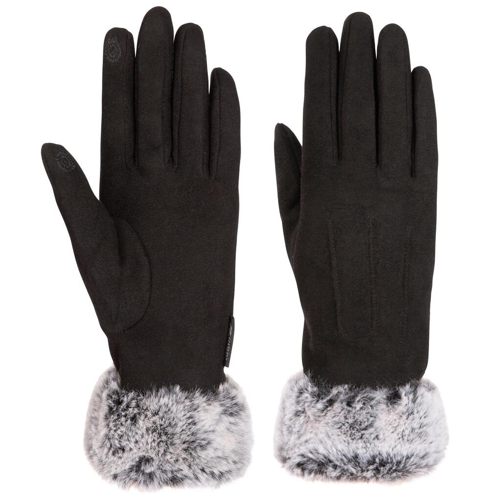 Womens Conductive Index Finger & Thumb Knitted Moleskin Gloves - Betsy