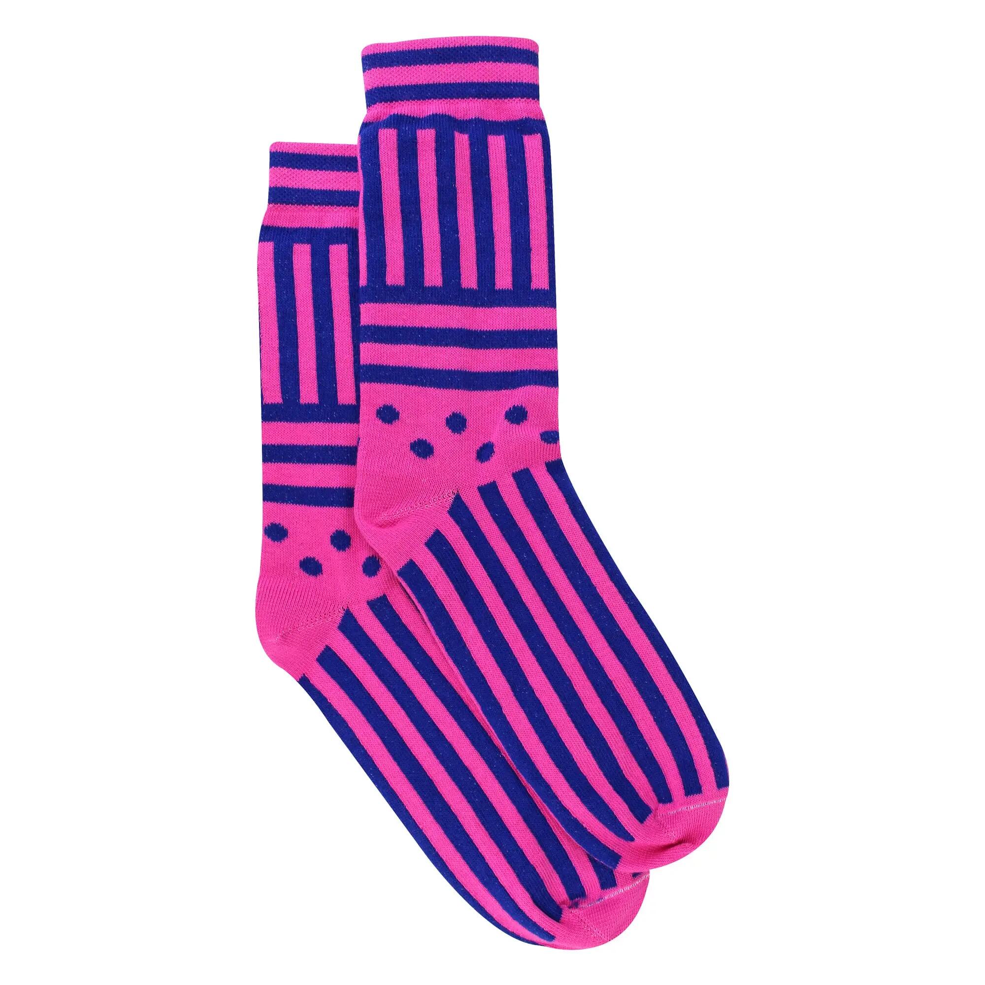 Sock Snob - Herren Mencap Baumwollsocken Bunt Gestreift Mit Slogan 2/6