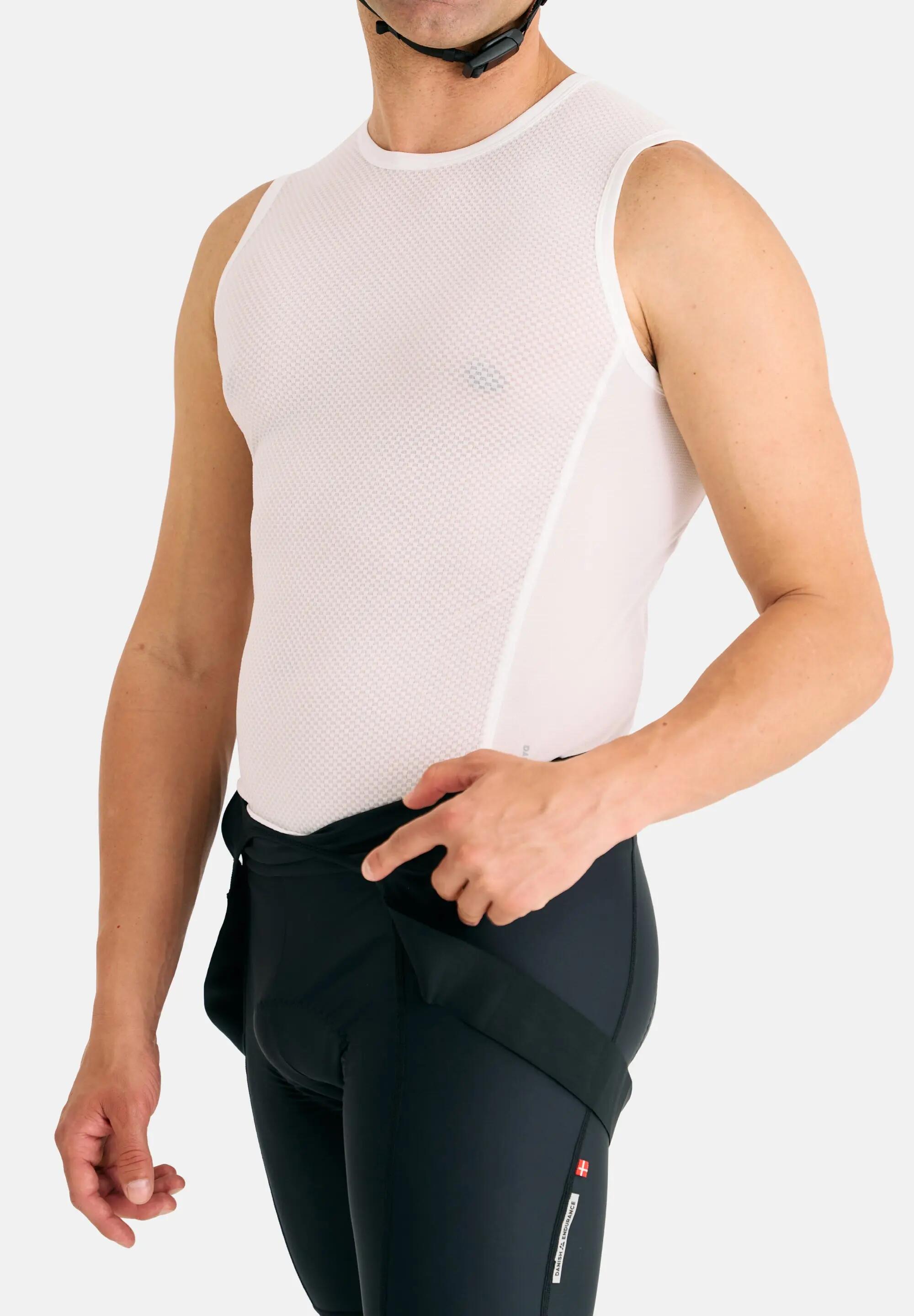 Sous-vêtement cyclisme mesh sans manches homme 2e peau polyester recyclé 2 pcs 3/6