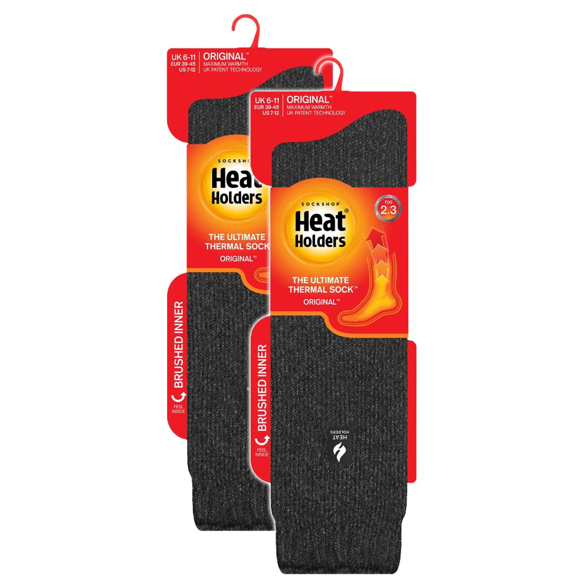 2 Pack Mens Extra Long Knee High Ski Socks 2/5