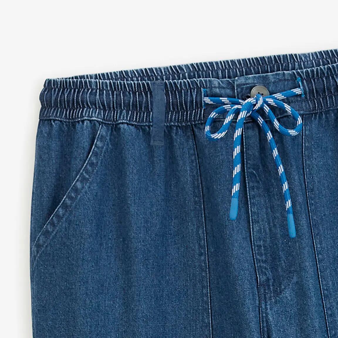 Pantalón 551 de algodón con cintura elástica 3/4