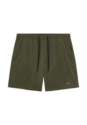 Short gym léger homme stretch 4 directions poche téléphone zippée polyester