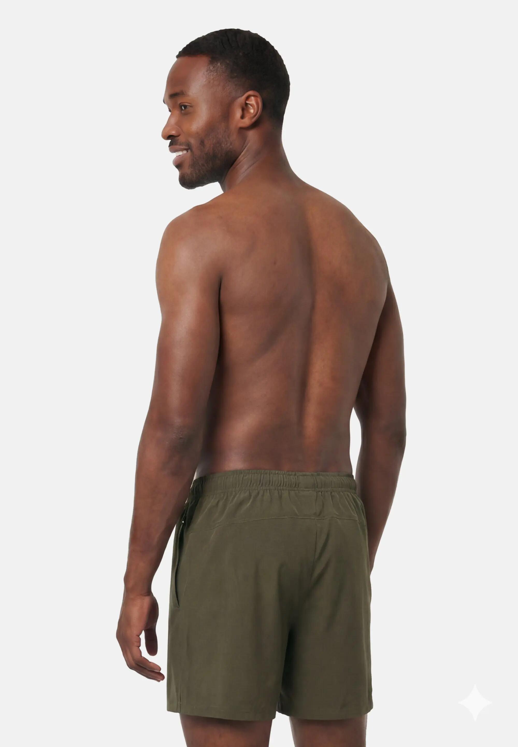 Short gym léger homme stretch 4 directions poche téléphone zippée polyester 4/5