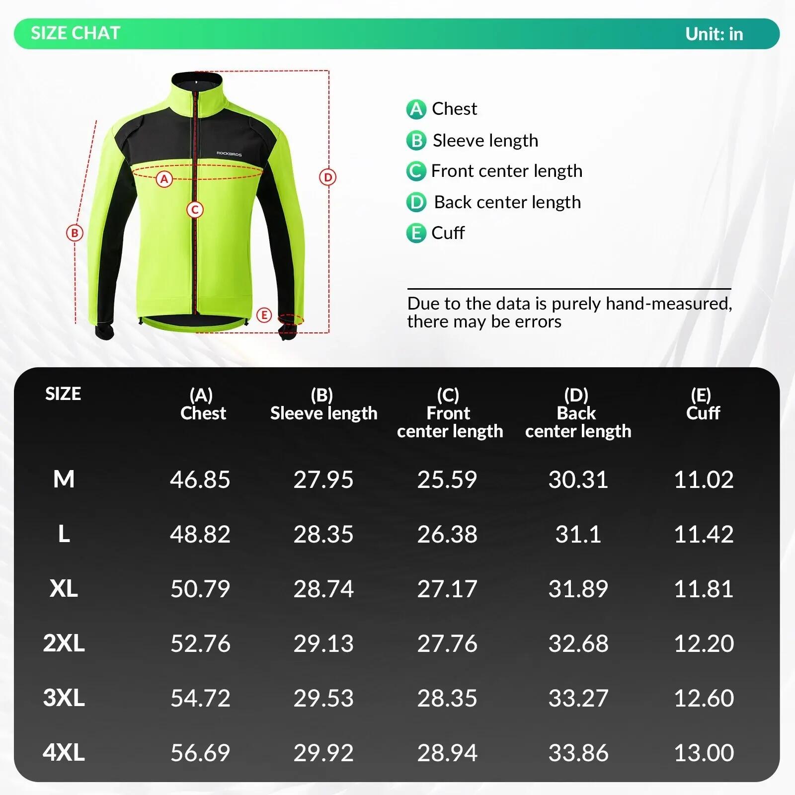 ROCKBROS Fahrradjacke Winter Warm Softshelljacke 7/7