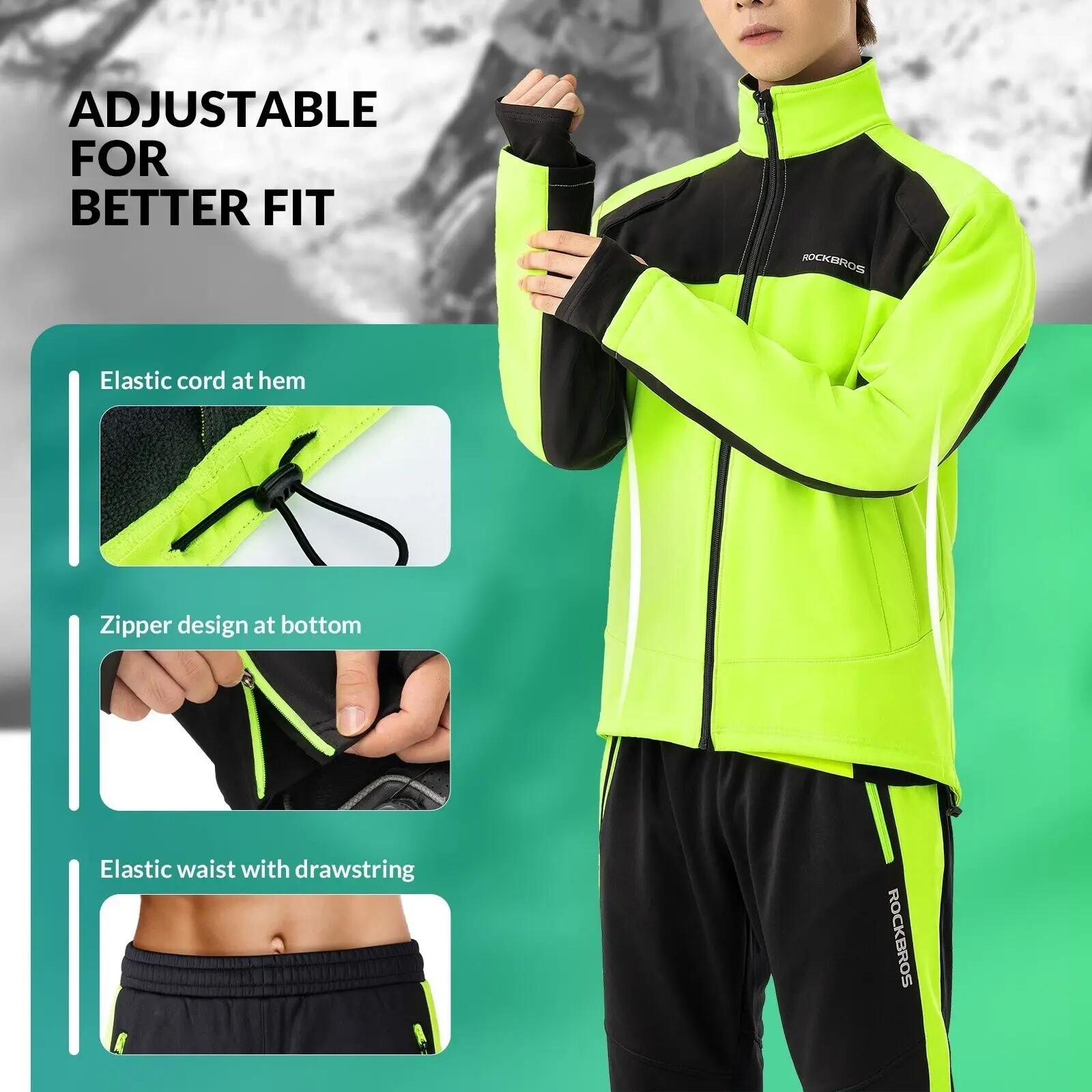 ROCKBROS Fahrradjacke Winter Warm Softshelljacke 2/7