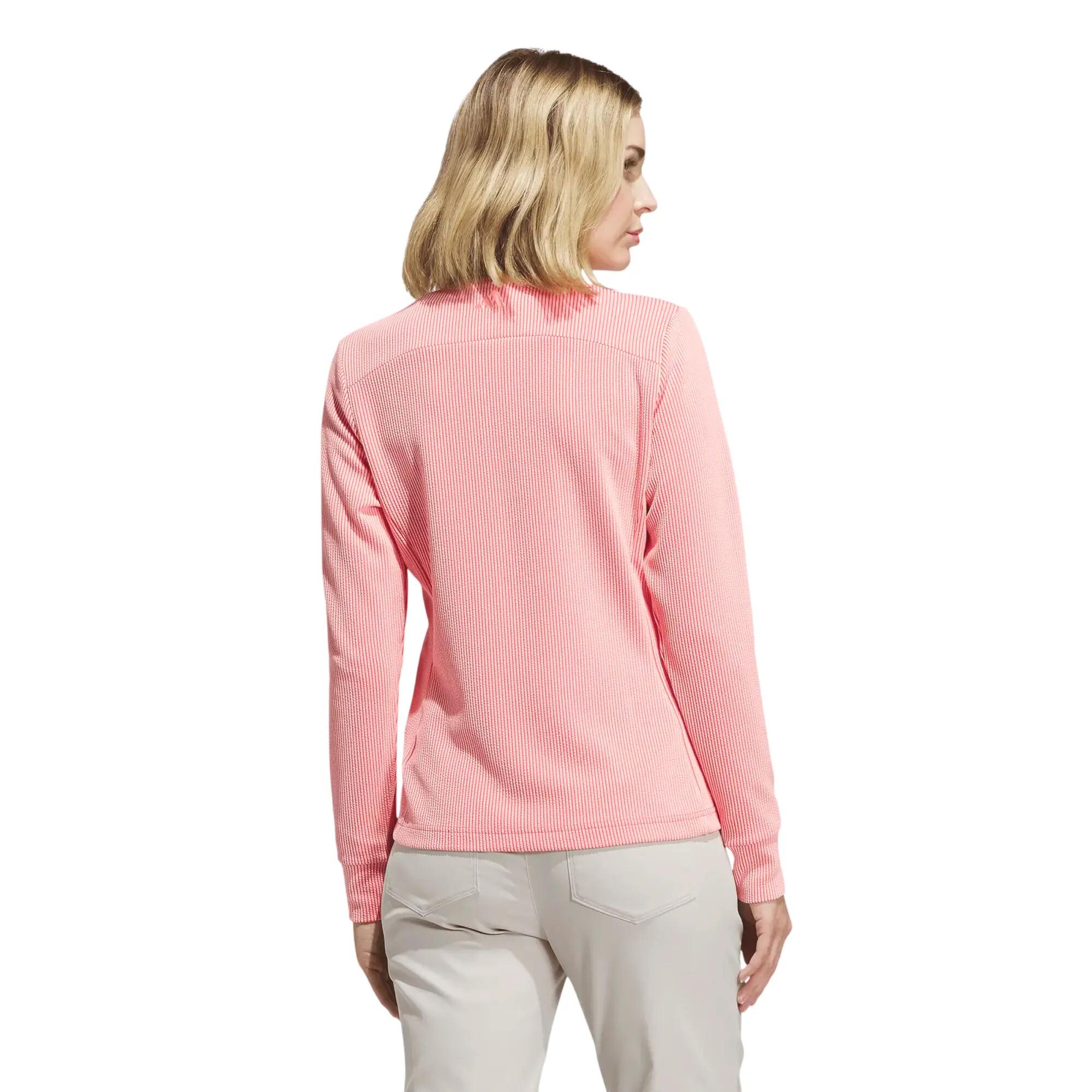 Veste Adidas Textured, veste de golf pour femme, rose 4/4