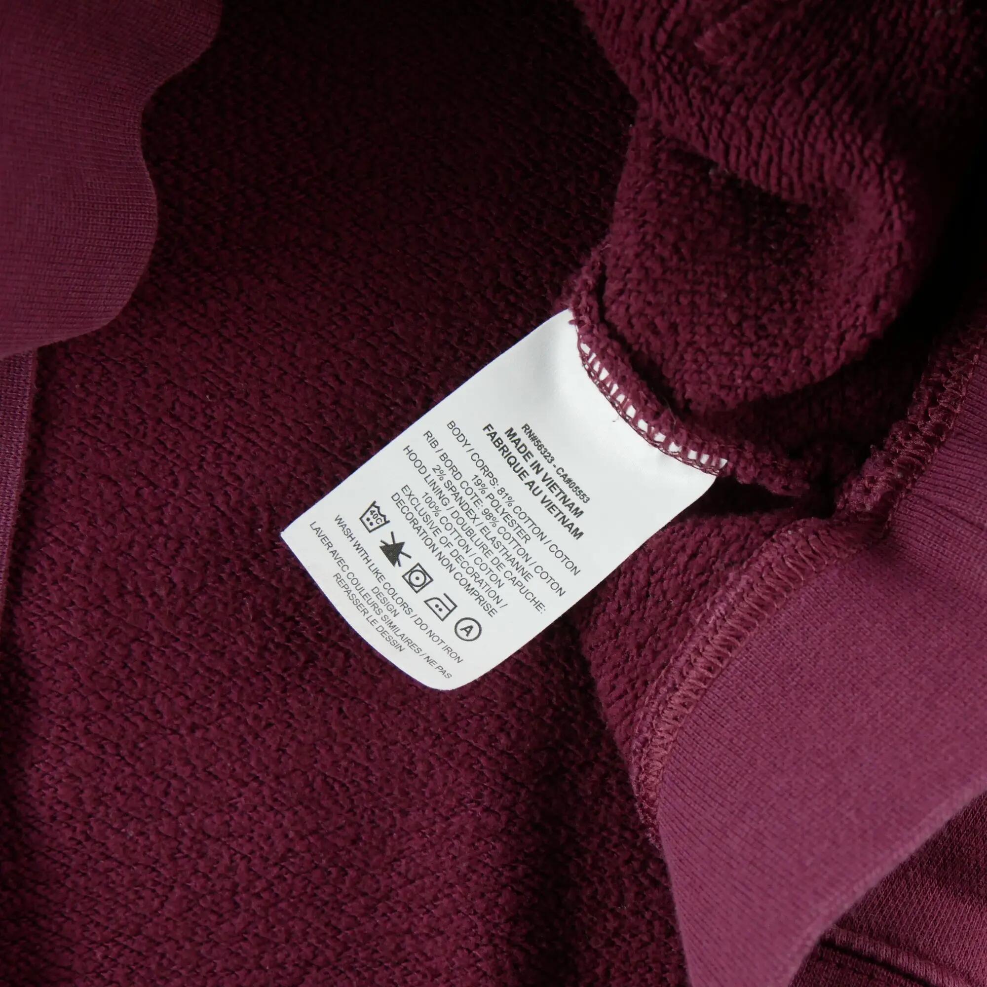 Segunda vida - Sweatshirt com capuz Feminino Bordô - Em muito bom estado 6/7