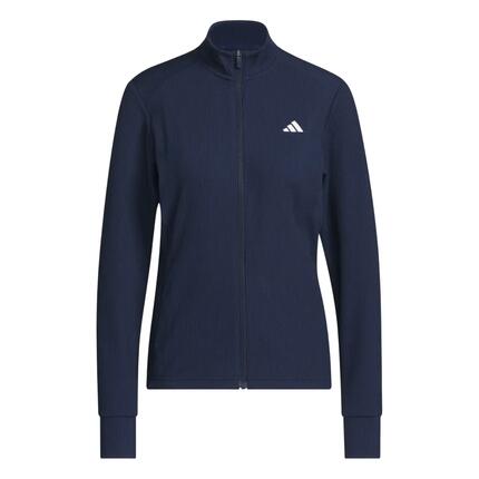 Veste Adidas Textured, veste de golf pour femme, bleu marine