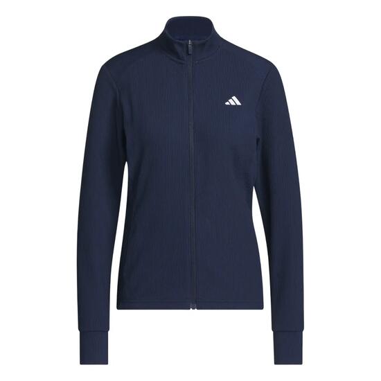 Veste Adidas Textured, veste de golf pour femme, bleu marine