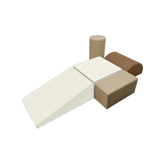Unisex - baby gymnastics - motricity module - blocs en mousse beige