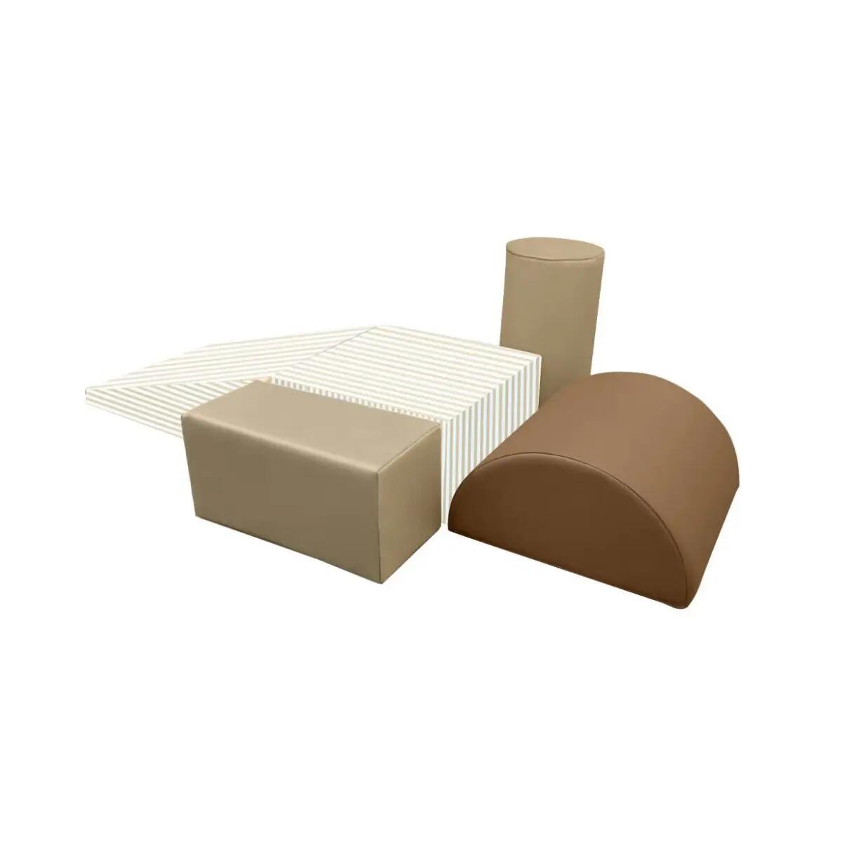 Beige schuimblokken speeltuin 3/3