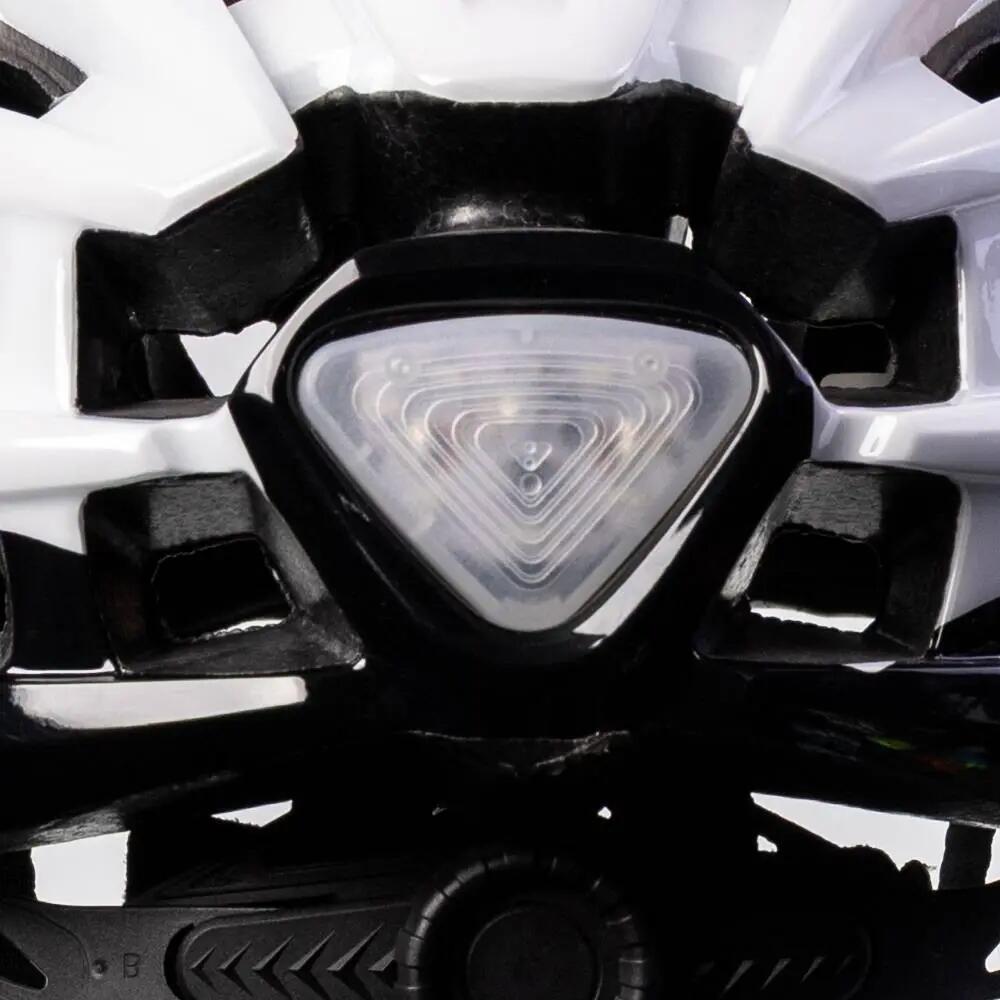 Kask rowerowy miejski / szosowy ROXAR STREET biały z wbudowaną lampką L 7/7