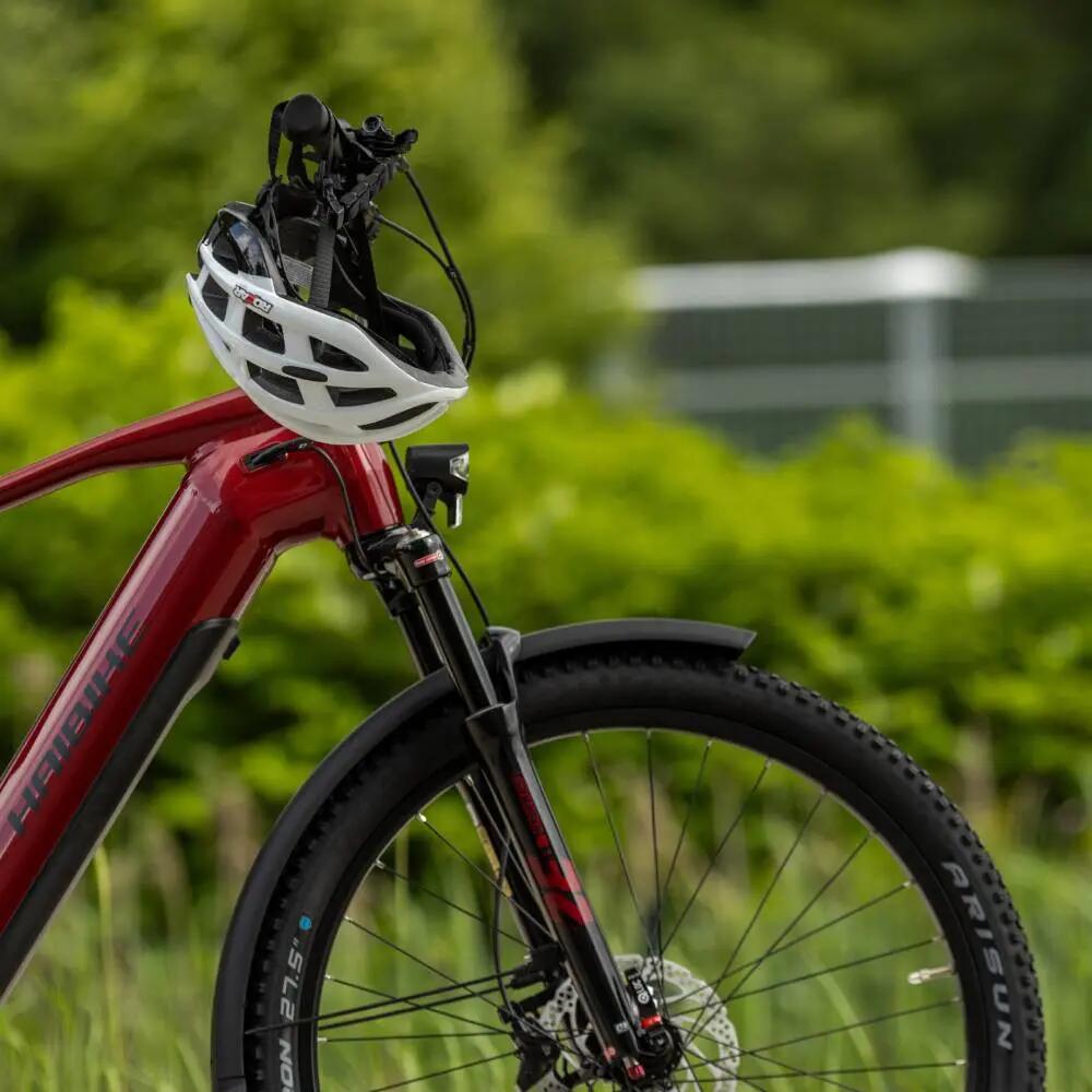 Kask rowerowy miejski / szosowy ROXAR STREET biały z wbudowaną lampką L 6/7