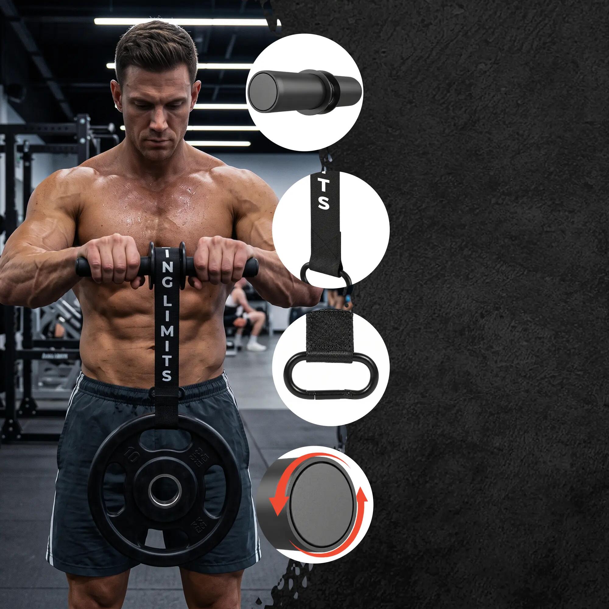 Wrist Roller - Onderarm Trainer - Forearm trainer 3/4