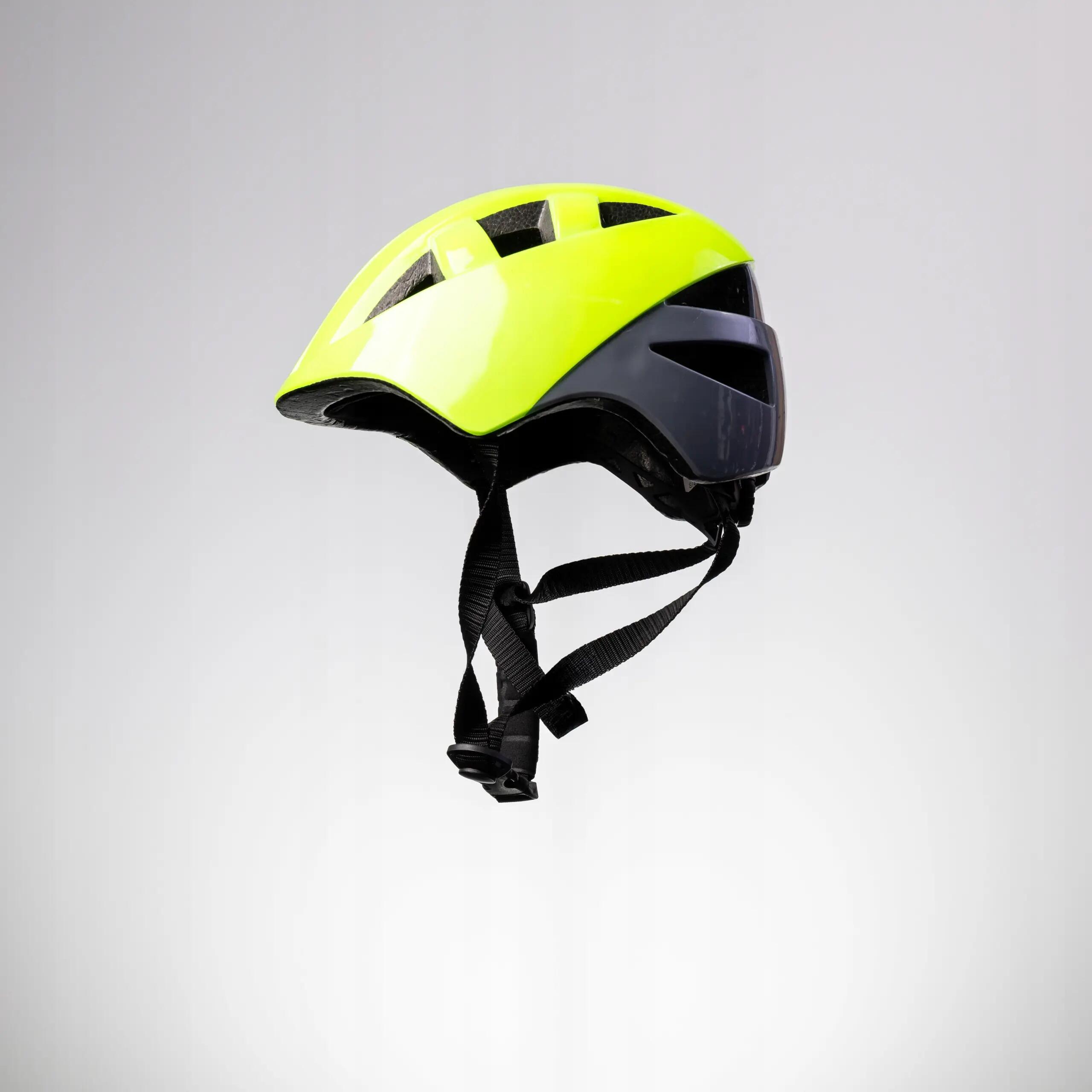 Kask rowerowy dziecięcy ROXAR KID żółty fluo S 48-52 cm 5/5