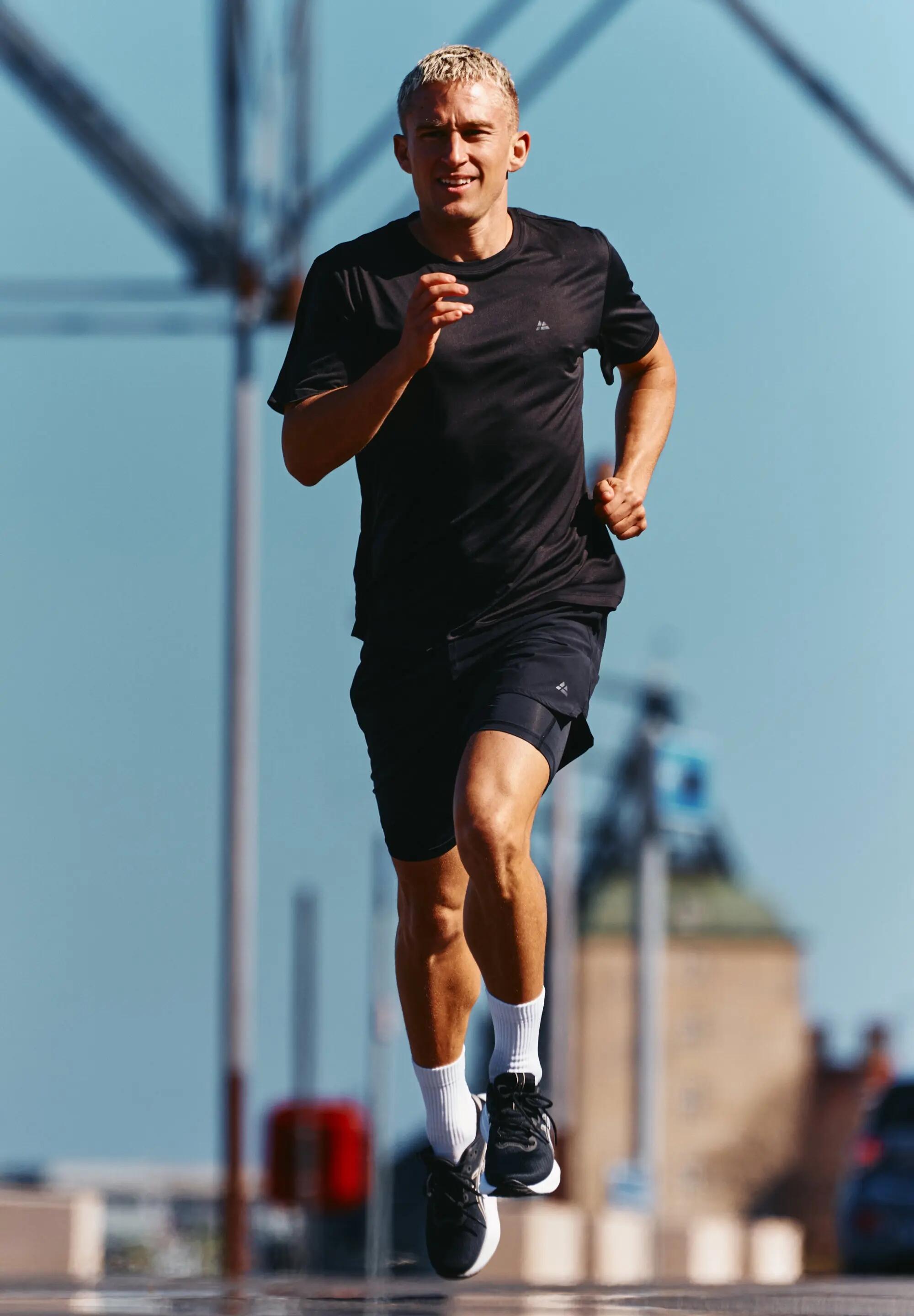 Pantaloncini 2 in 1 running uomo stretch 4 vie con fodera interna anti-rimbalzo 5/5