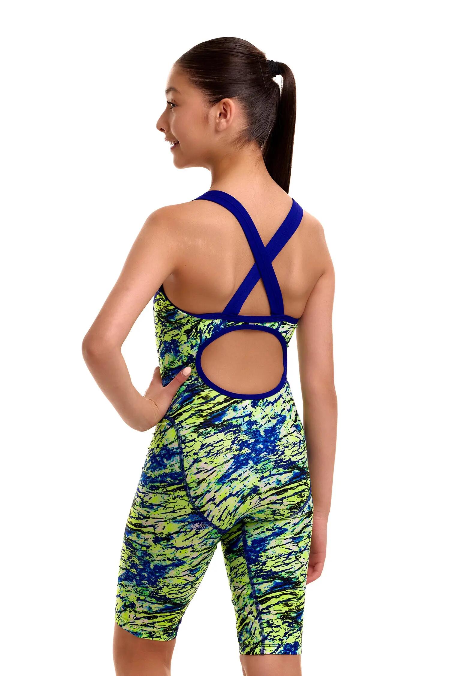 Costume intero bambina Funkita Fast Training Scaled Back 2/4