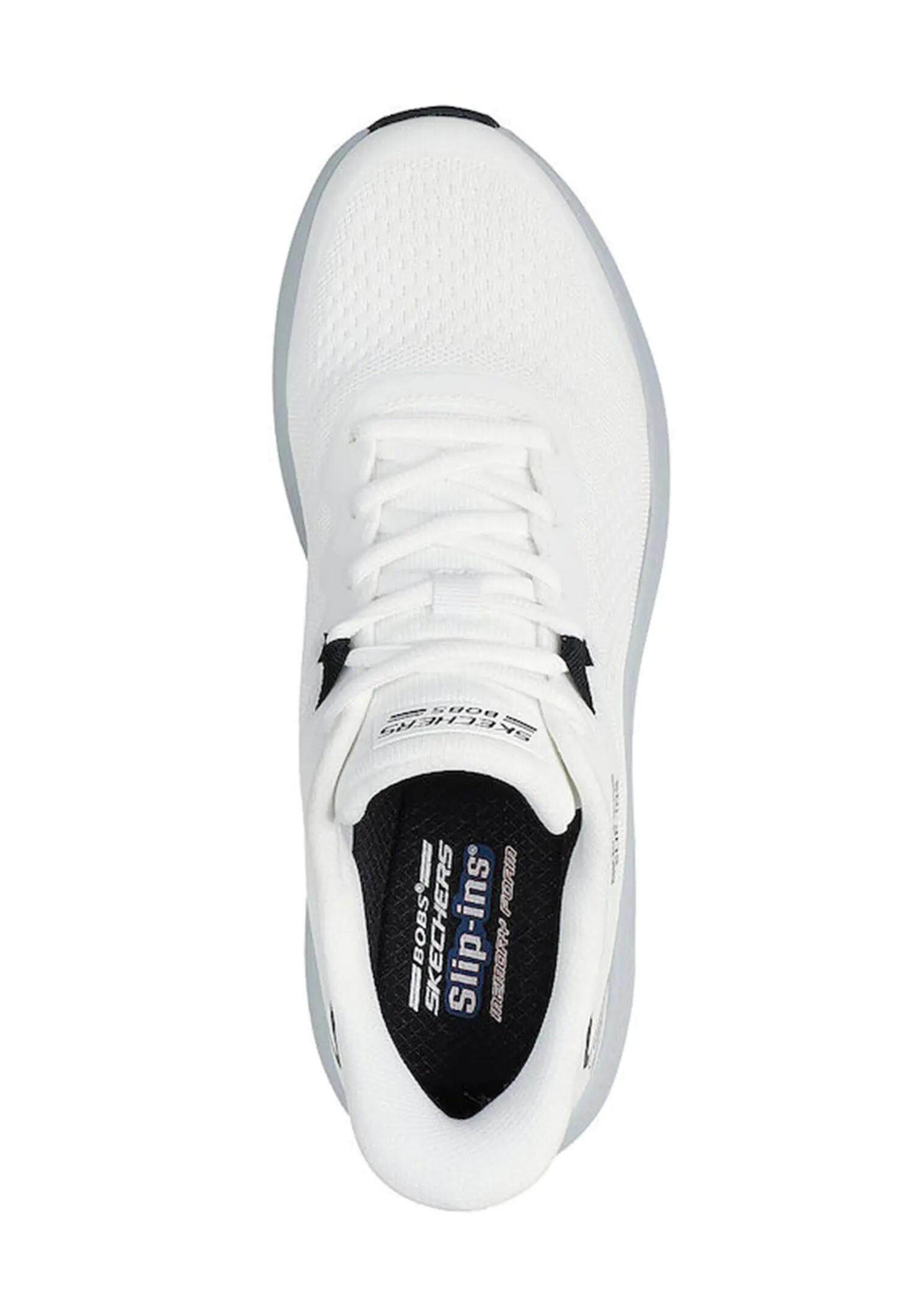 Skechers Herren Slip-ins BOBS Skillz Sneaker White Grey 3/4