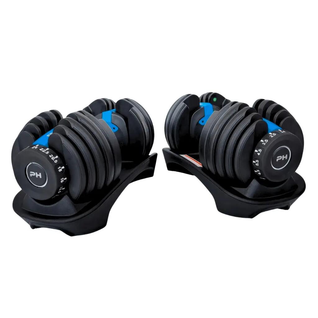 Smart adjustable dumbbells set 2 × 24 kg | PH Fitness