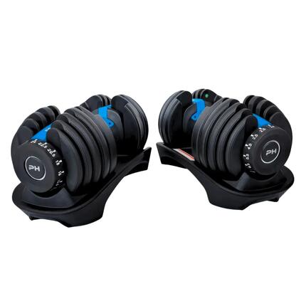 Verstelbare dumbbells Smart 2 × 24 kg