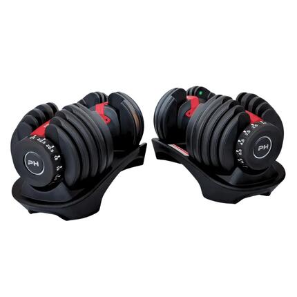 Verstelbare dumbbells Smart 2 × 24 kg