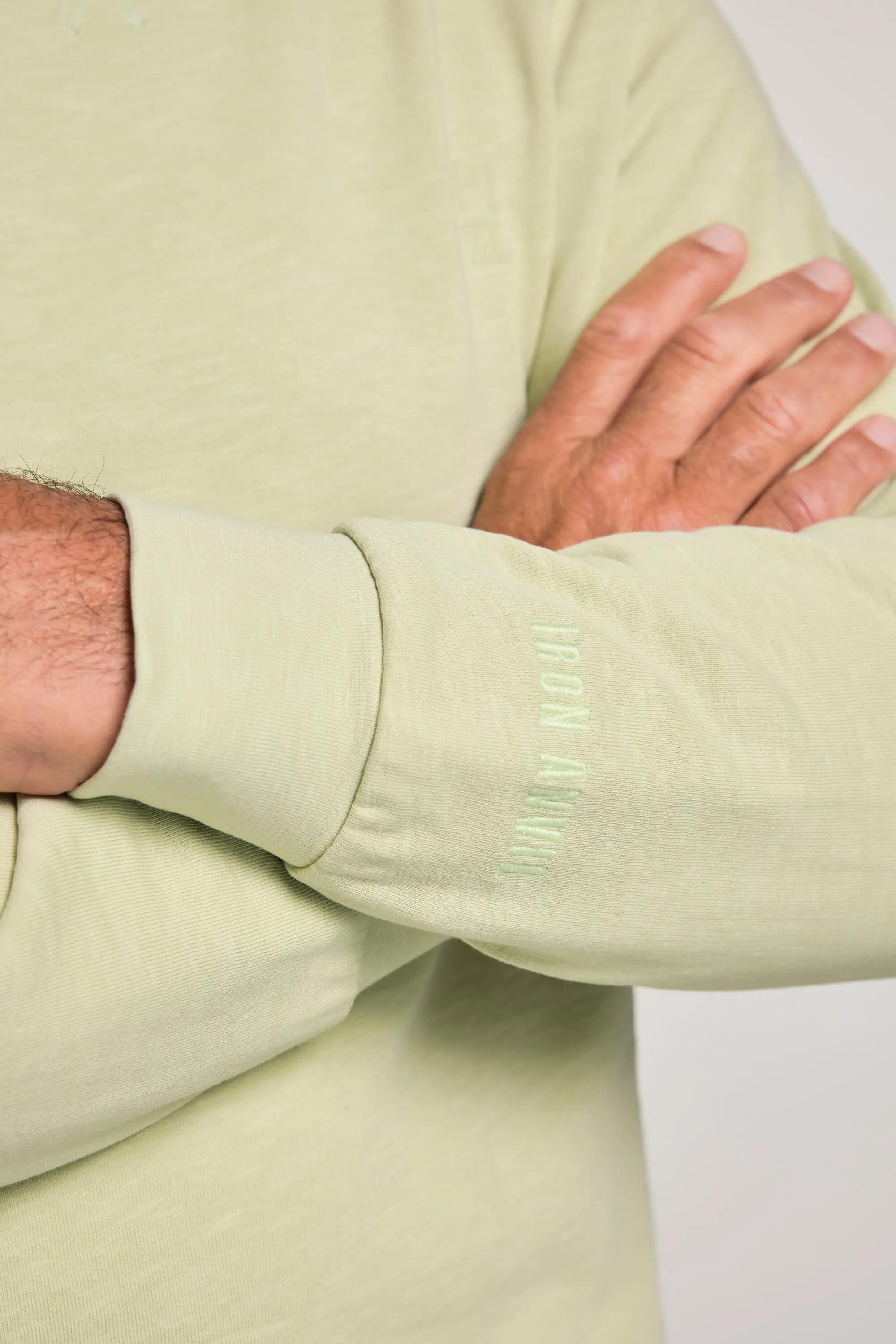 Hommes Sweat-shirt en molleton lisse broderie et imprimé 4/7